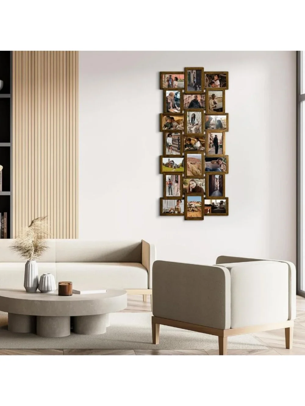 21-Opening Gold Collage Picture Frame Set for Wall Decor - Family Reunion